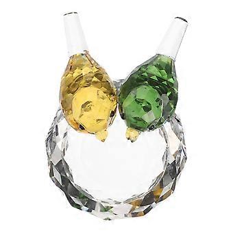 Easter Crystal Bird Miniature Ornament Couple Bird Statue For Home Decor Living Room Bedroom Office Desk Unique Present For Friends Family Lovers