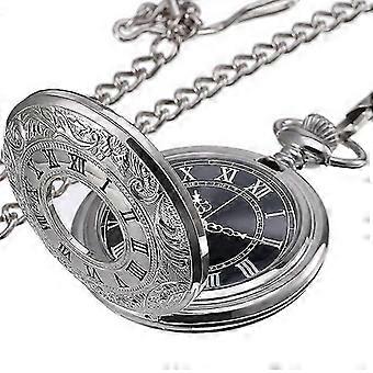 Vintage Taschenuhr Stahl Herrenuhr