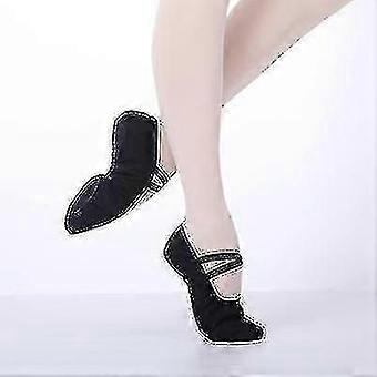 Girls Ballet Shoes Canvas Soft Sole Ballet Dance Slippers