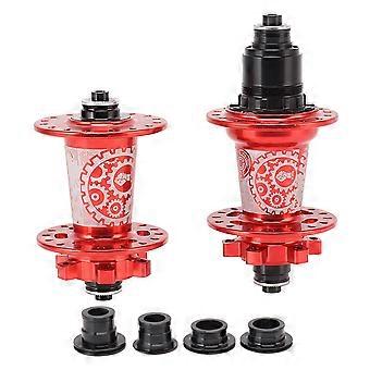 32 Holes Brake Hub Quick Release 6 Bearing 72 Clicks 813 Speed Aluminum Alloy Mountain Bike Disc for Cycling Red