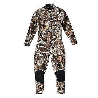 Nye Mænd 3mm Full Body Neopren Våddragt Surfing Dykning Camouflage S