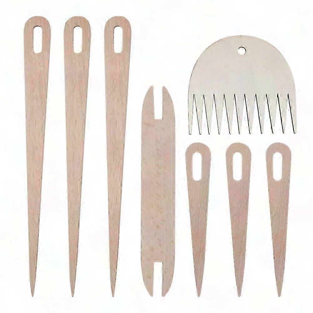 Wooden Weaving & Crochet Tool Set  7pcs