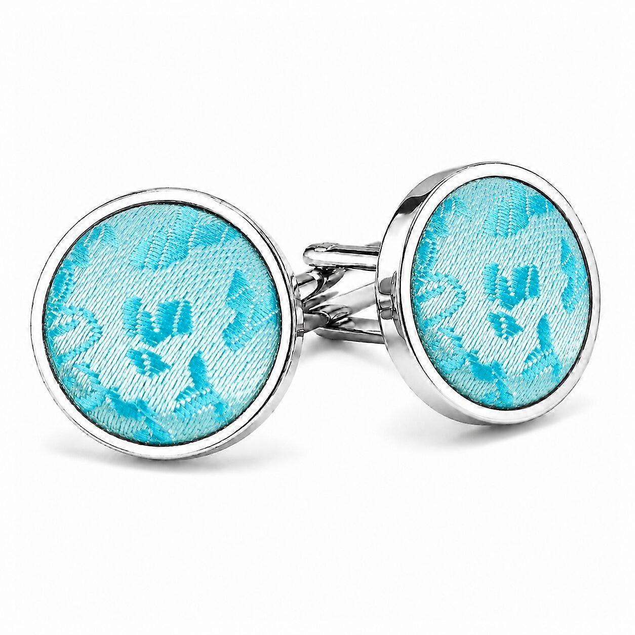 Turquoise Paisley Cufflinks