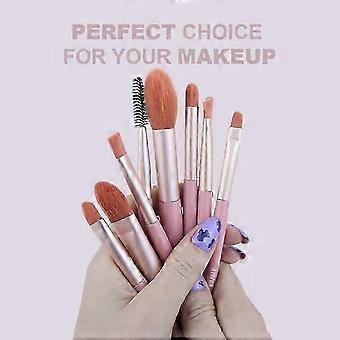 8pcs Cosmetic Makeup Brushes Set Eyeshadow Lip Brush ( Pink ) ZO