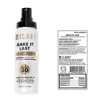 Milani Spf 30 Sunscreen Setting Spray 2.03 Fl Oz