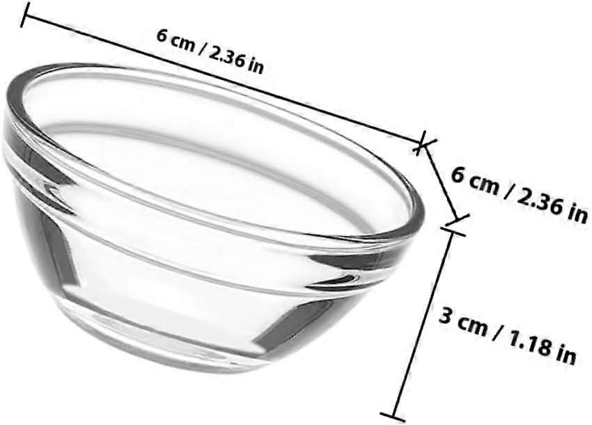 Glass Pudding Bowls 3pcs Stackable Dessert Bowls