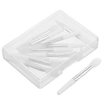 Lipstick Applicator Set Transparent Silicone Lip Brush for Lip Makeup 10Pcs