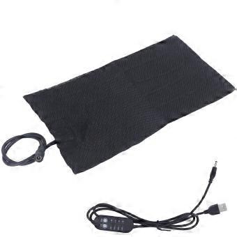 Almofada de Aquecimento de Pano Elétrico USB 4 Shift Ajustável Timing Dobrável Fibra de Carbono Lavável DC5V YEMAA