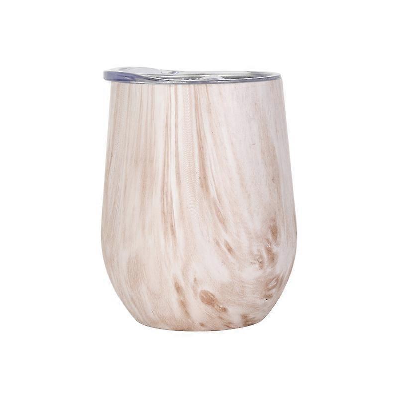White Wood Grain Eggshell Cup