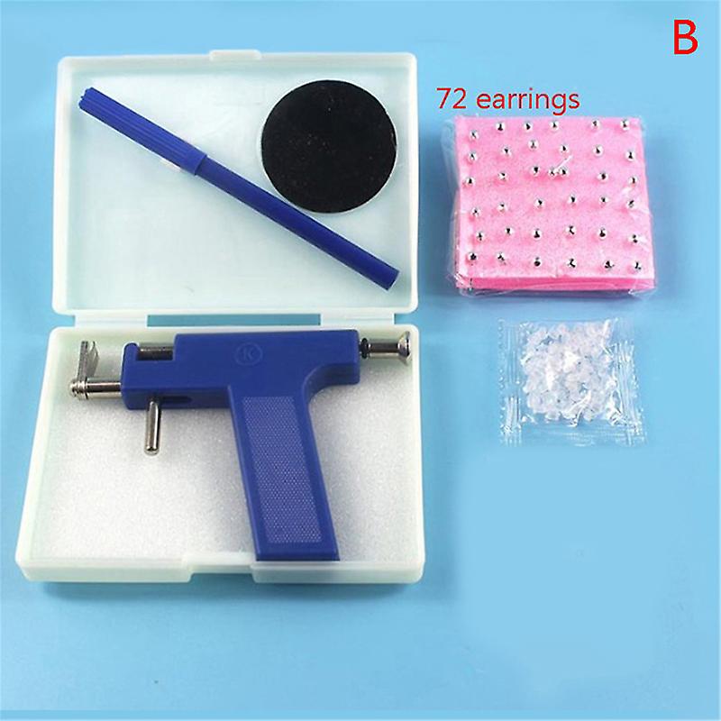 Ear Nose Navel Body Piercing Gun Steel Ear Nose Navel Body Studs Tool Kit Set