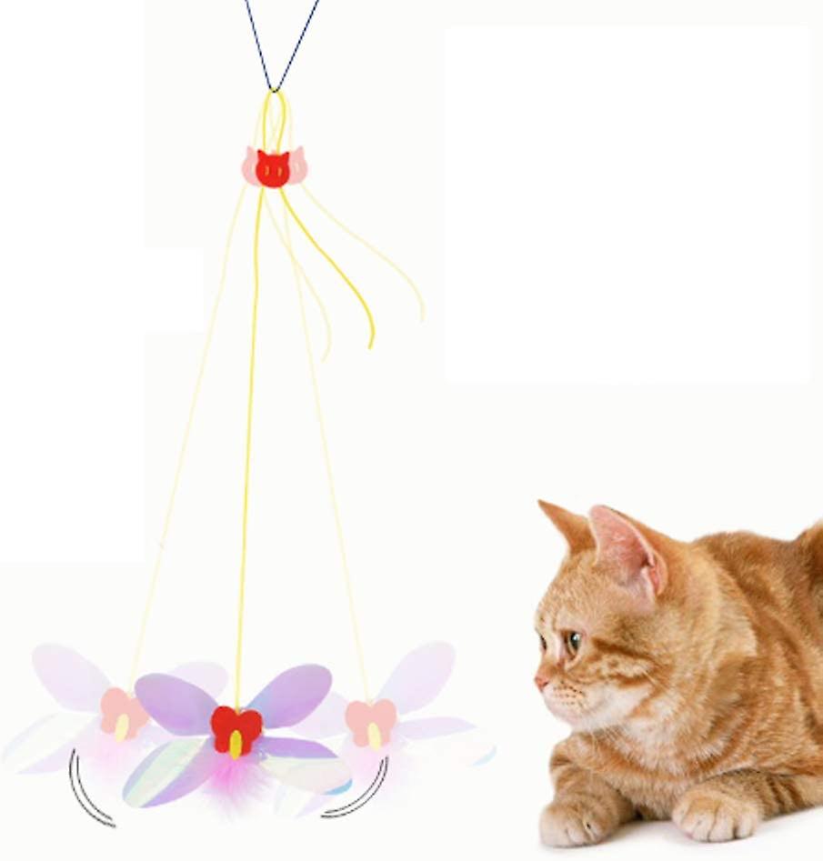 Pet Cat Dragonfly Toy, A-door-able Dragonfly Cat Toys Teaser And Exerciser For Cat And Kitten Hanging From Door, Window, Sear, Cat Cage (dragonfly)