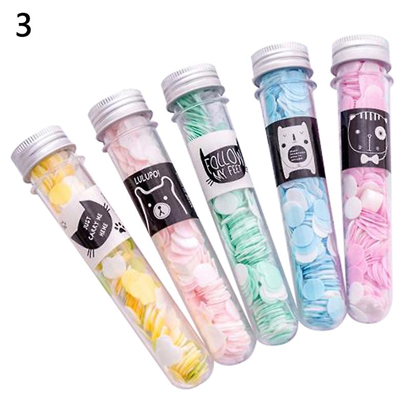 1pc Portable Travel Paper Soap Bath Flakes Tube Petals Soap Hand - Washing Soap