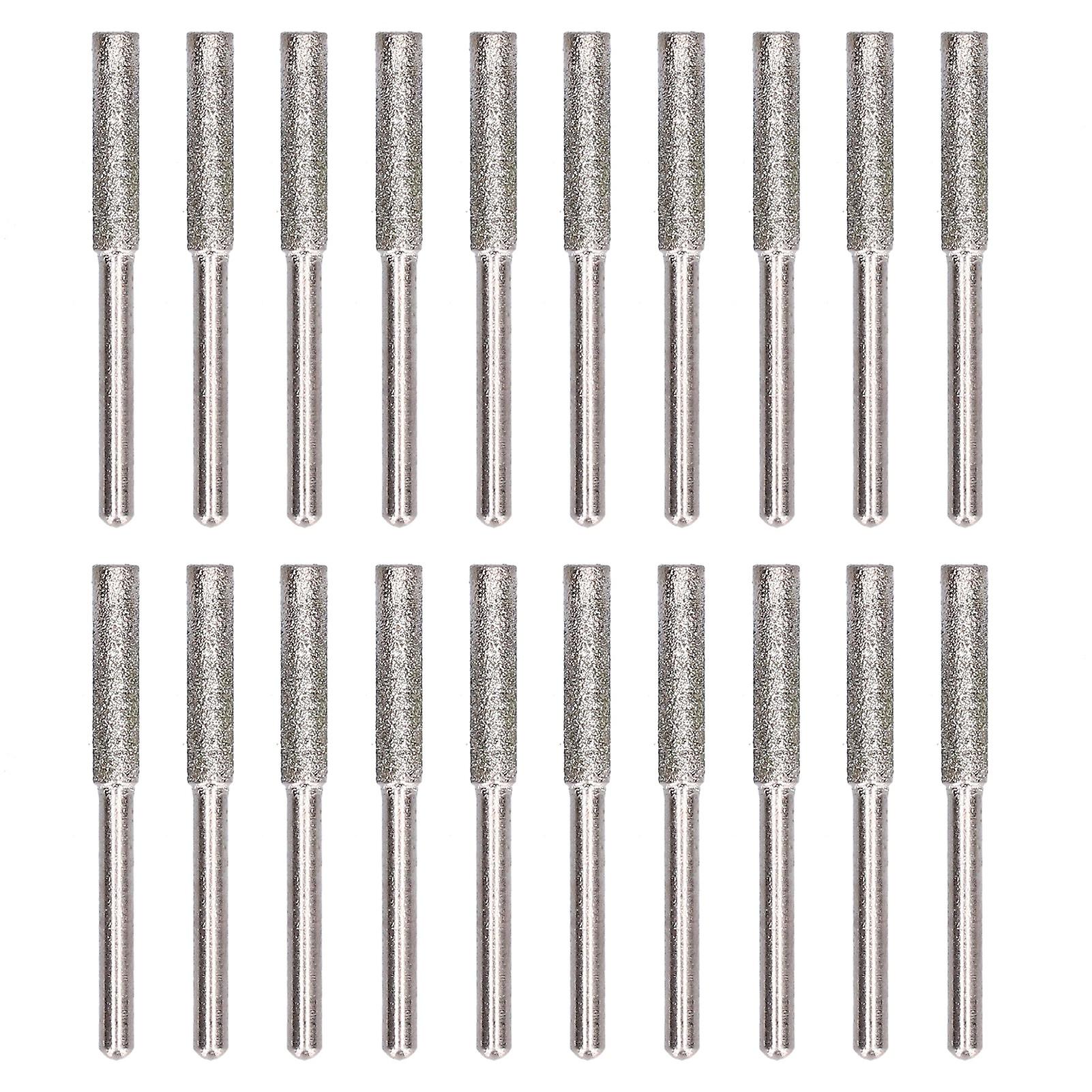 20Pcs Chainsaw Sharpener Burr Grinding Head Rotating File Sharpening Tool Set Kit