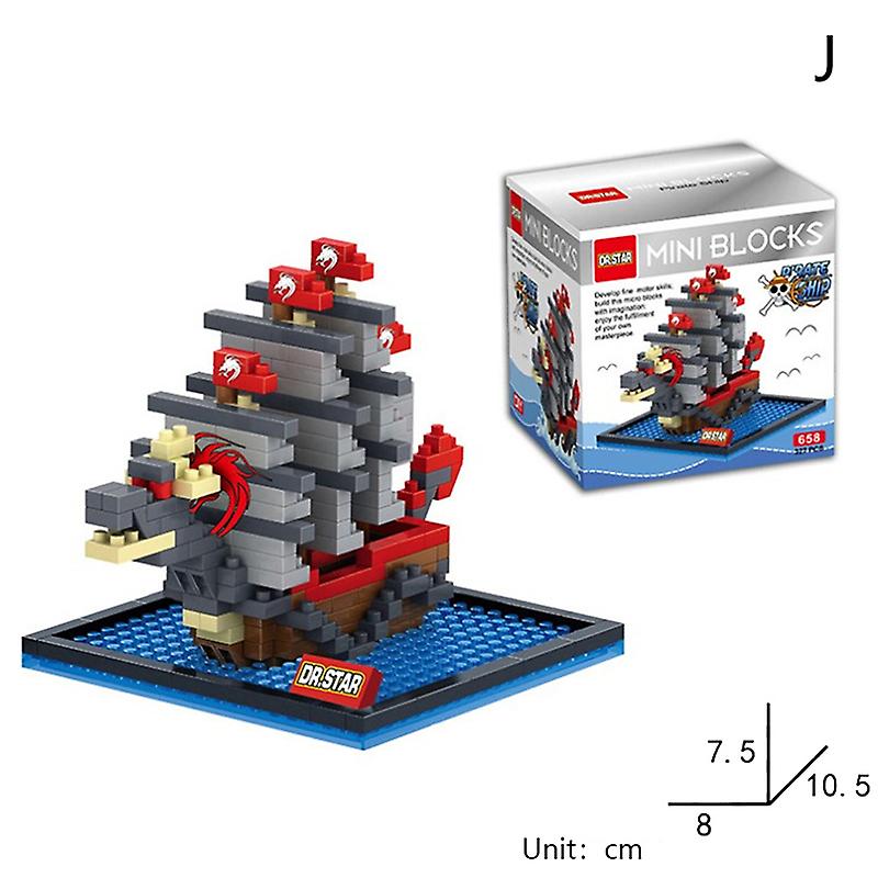 Building Blocks Pirate Ship Thousand Sunny Bricks Anime Mini