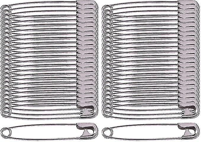 Épingles de sécurité nickelées robustes de 45 mm - Pack de 50