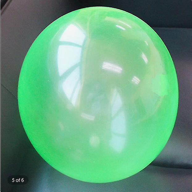 40Cm Green Inflatable Balloon Ball Plastic Tube For Fun