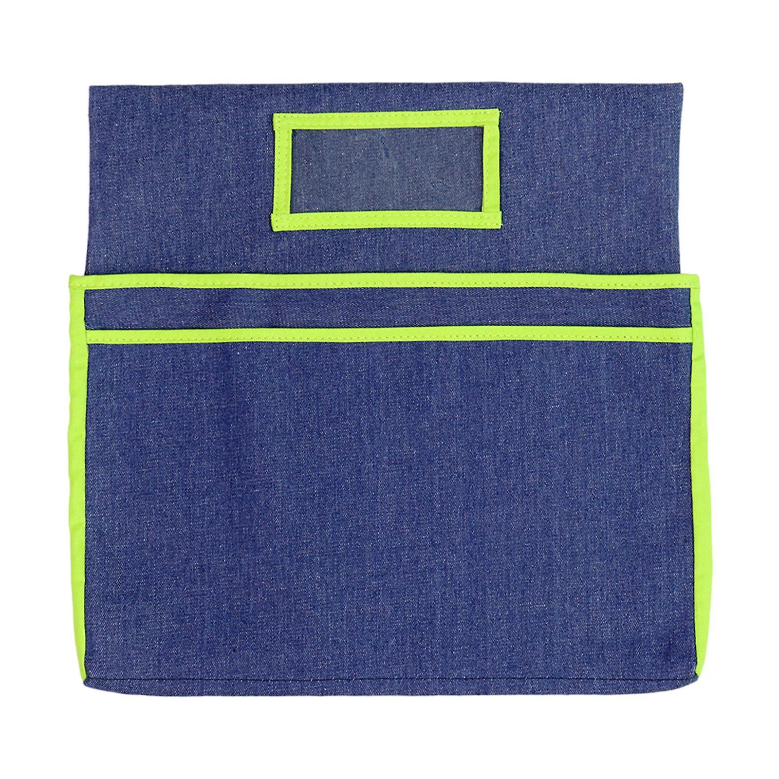 Premium Chair Pockets Seatback Stuff Caddy for Assignments Document Dorm Green Edge