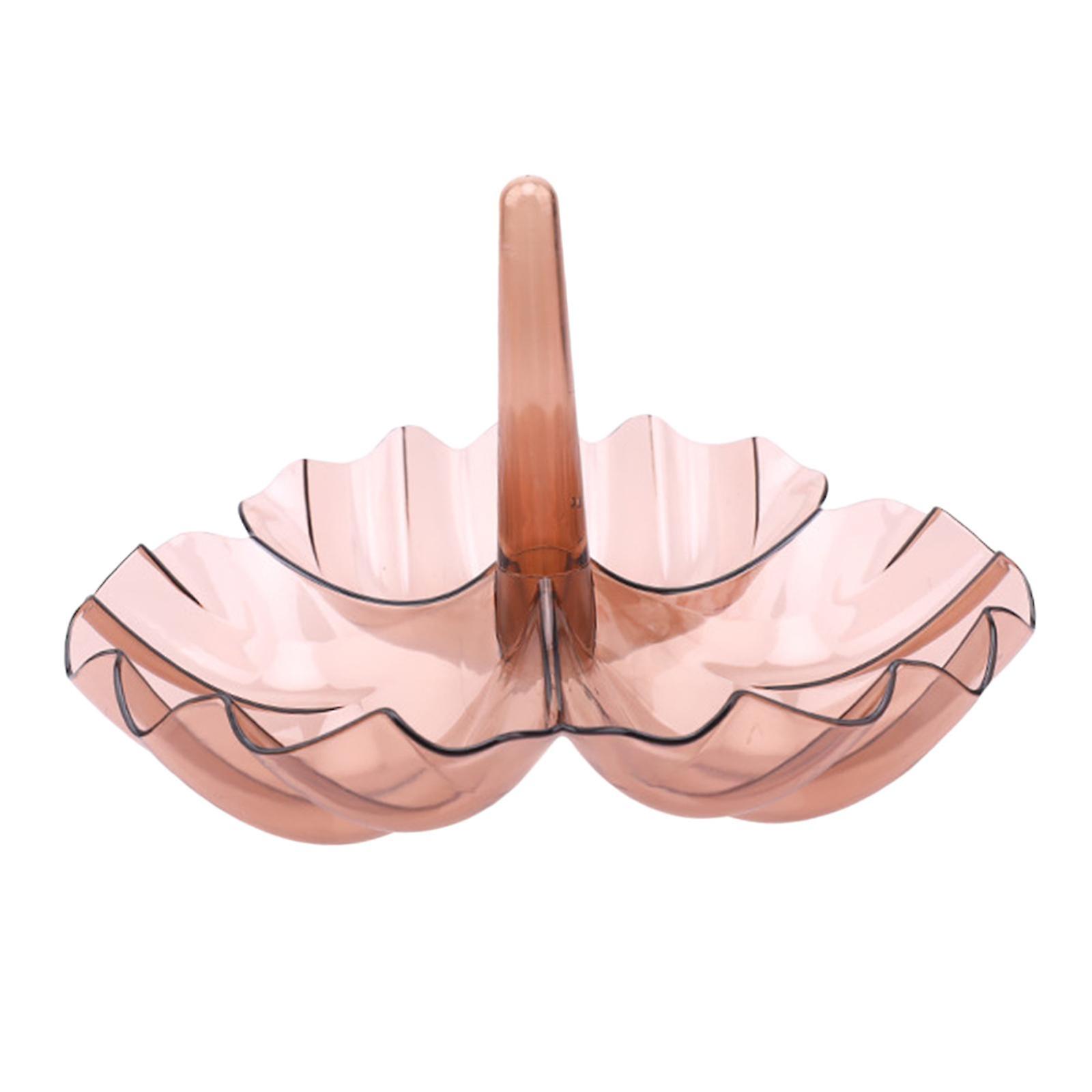 Plastic Stacked Table Storage Tray Dried Fruit Plate Snack Platter Coffee