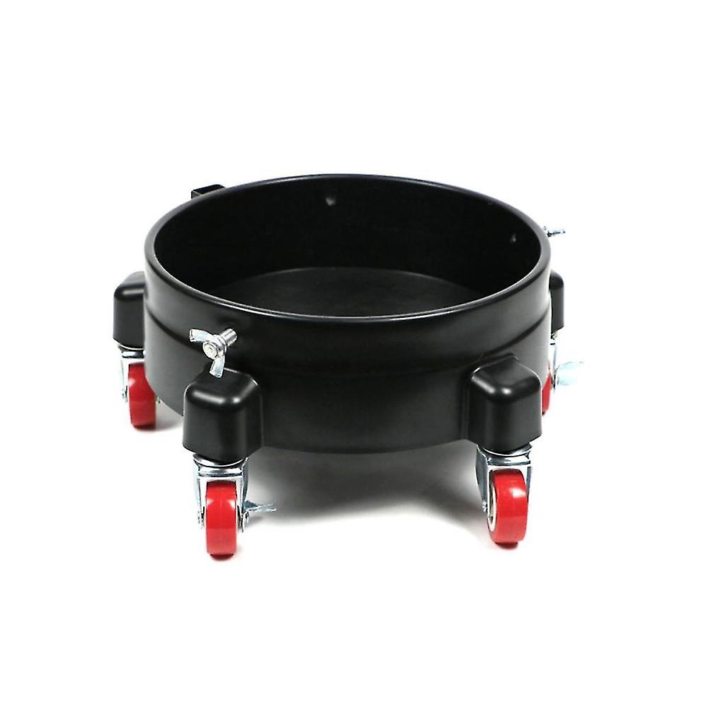 11.5 Inch Bucket Easy Removable Rolling Bucket 5 Roll Swivel Casters To Move Turning Black