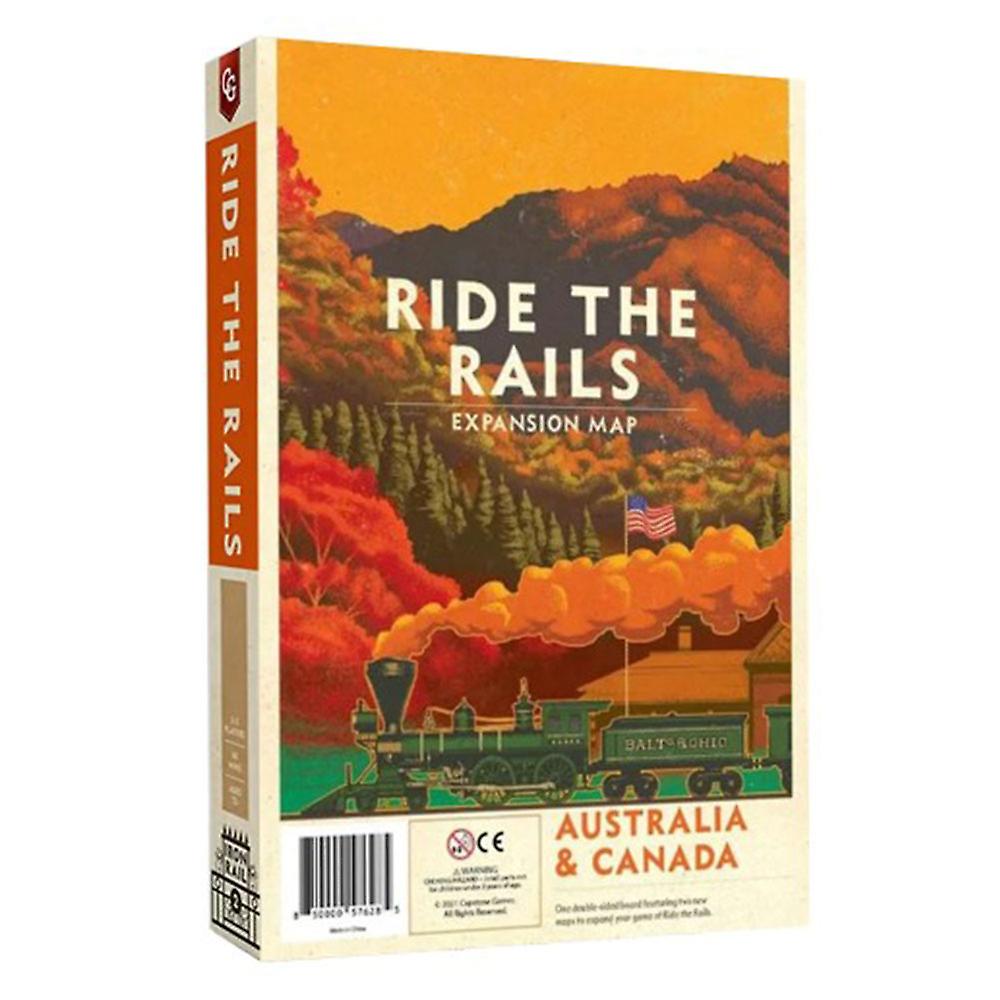Ride the Rails Expansion Map Australia & Canada Highly Interactive Board Game