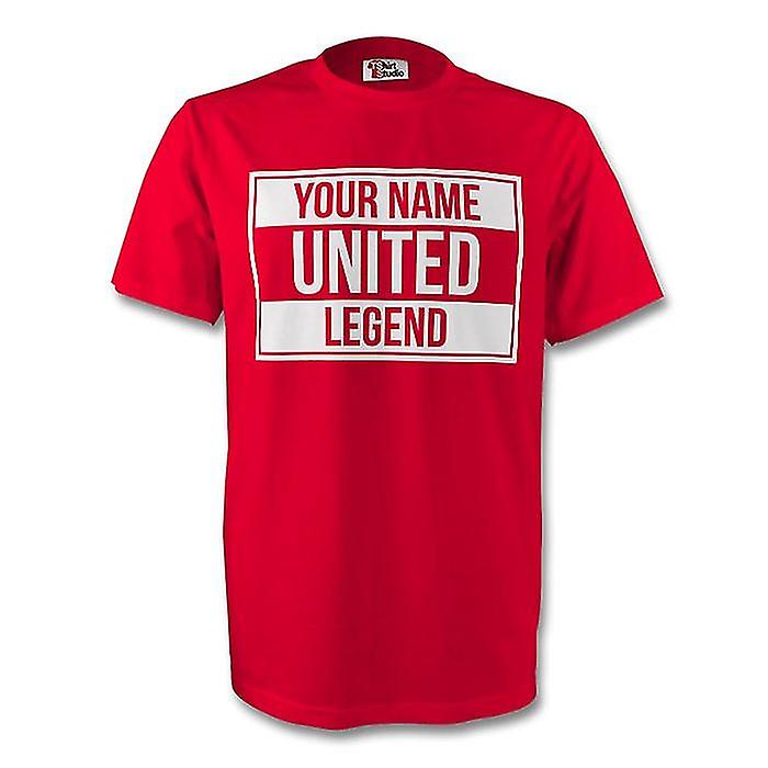 Your Name Man Utd Legend Tee (red) - Kids