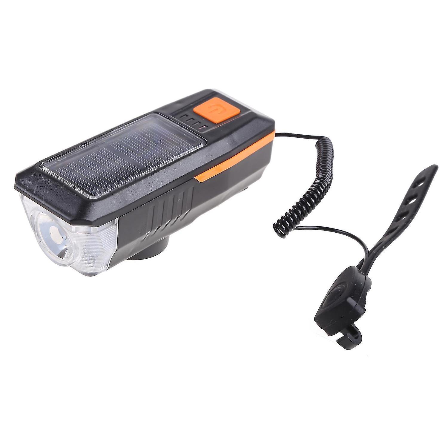 High Lumens Solar Powed Bicycle Headlight For Cycling Safety Warning 120 Db
