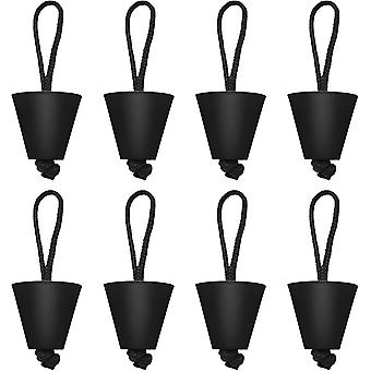 Bestes universelles Kajak-Speigatt-Plug-Kit Kajak-Speigatt-Plug-Kit Kanu-Abflusslöcher Stopfenstopfen -schwarz 8er Packungen