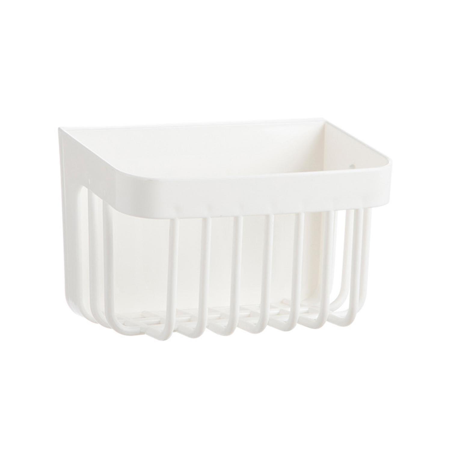 Soap Cup Storage Rack Wall-Mounted Easy Install Quick Drain Breathable Moisture-Proof Multifunctiona