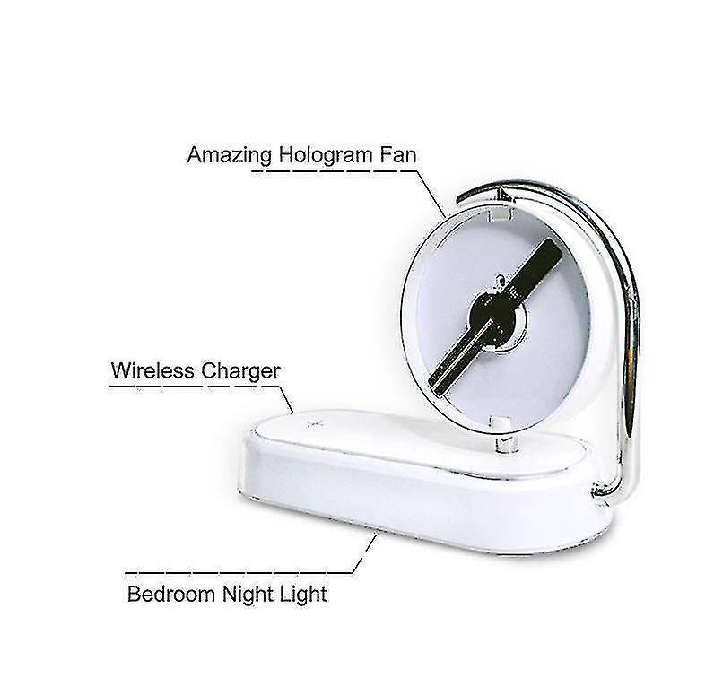 Led Smart Home Night Light 3d Holographic Fan