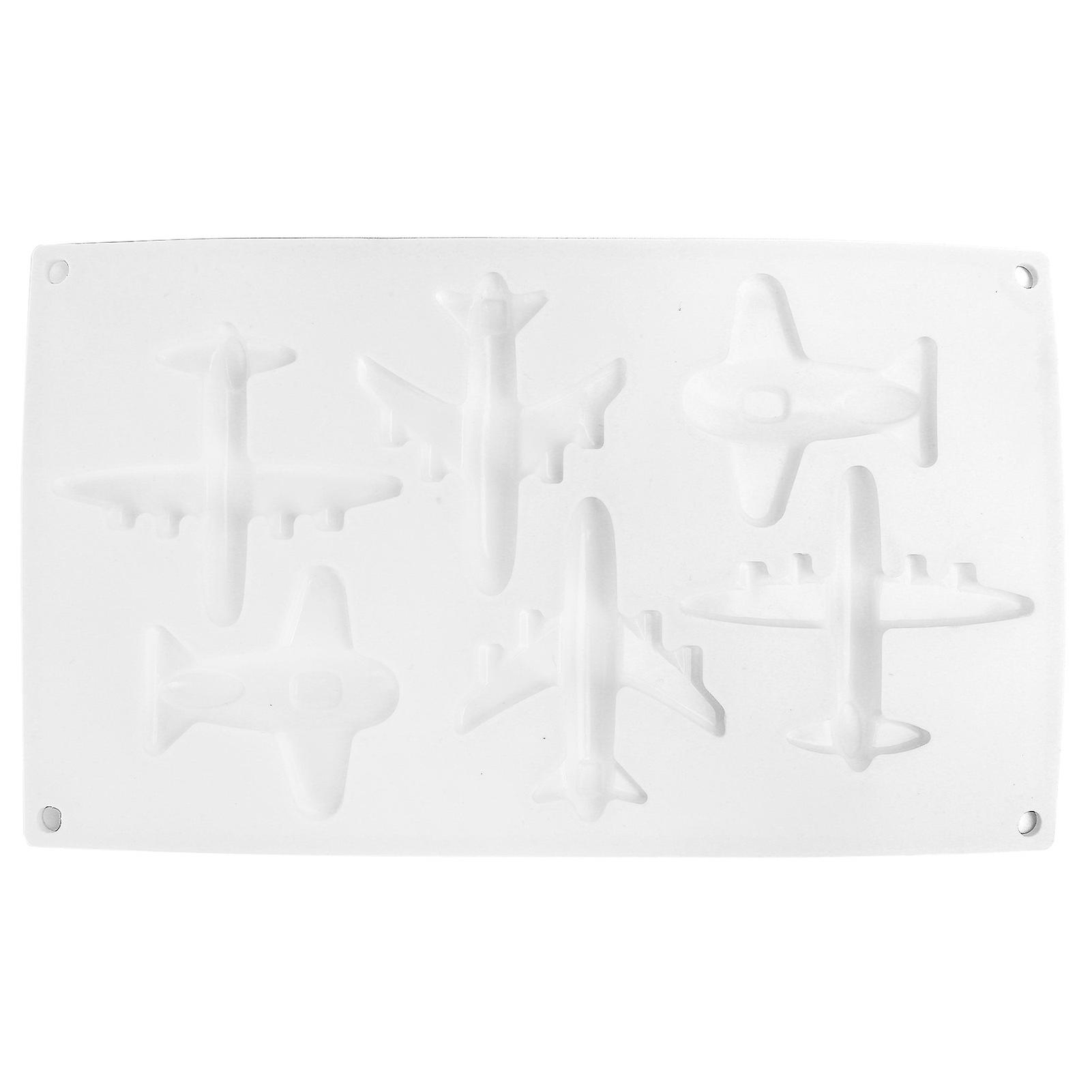 Grid Airplane Shape Silicone Mold Chocolate Cake Decorating Mold for Kitchen Home