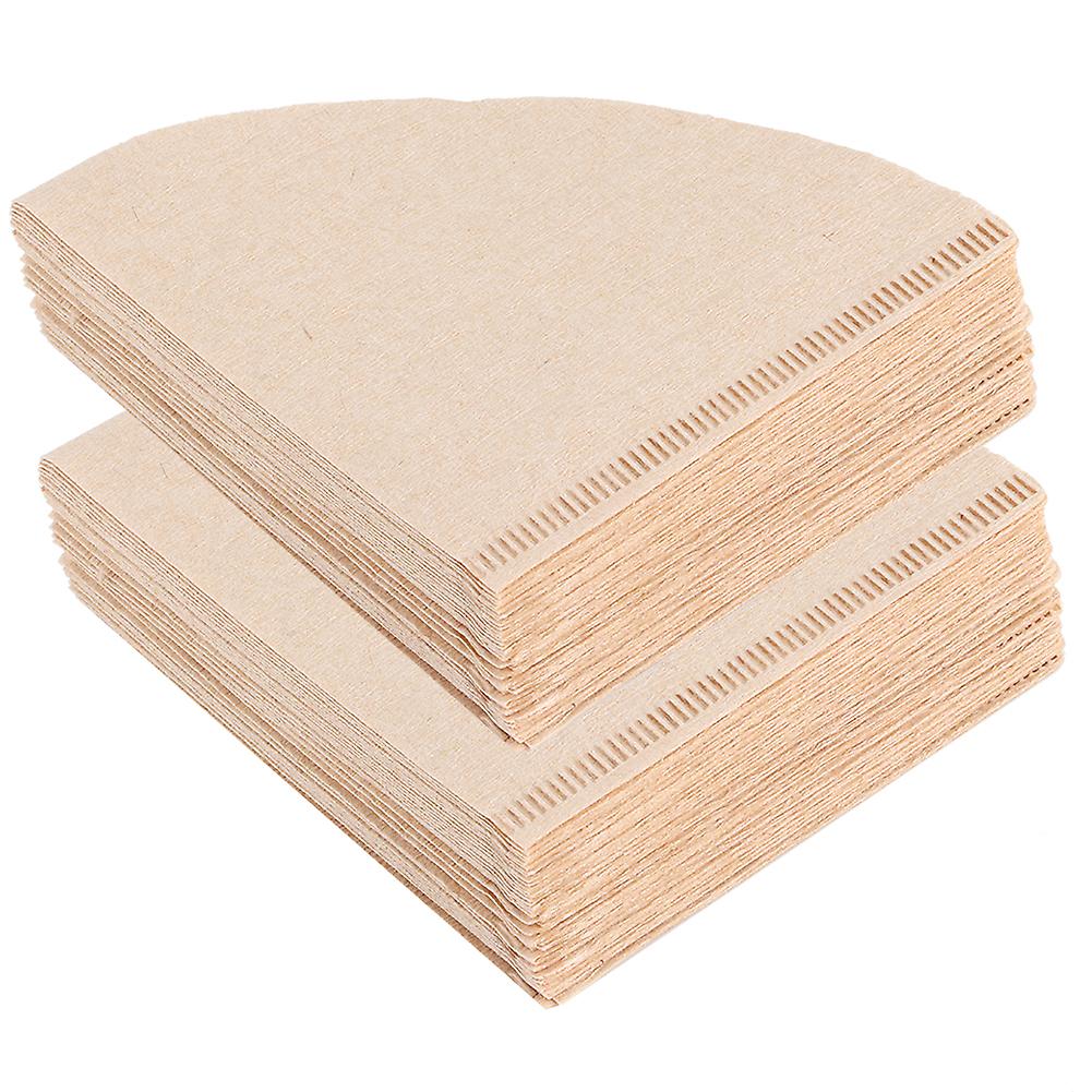 80Pcs ConeShaped Disposable Coffee Disposable Filter Paper Drip Coffee Pot Making Accessory for Home Office(V02 for 14 People )