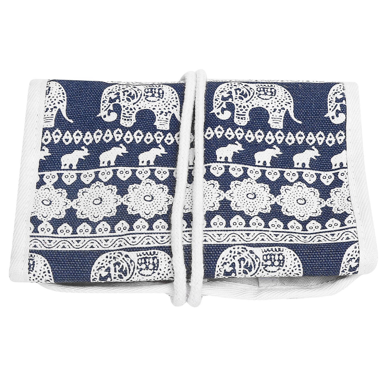 Knitting Needles Case Empty Crochet Hooks Storage Bag Knitting Needle Storage Zipper BagElephant