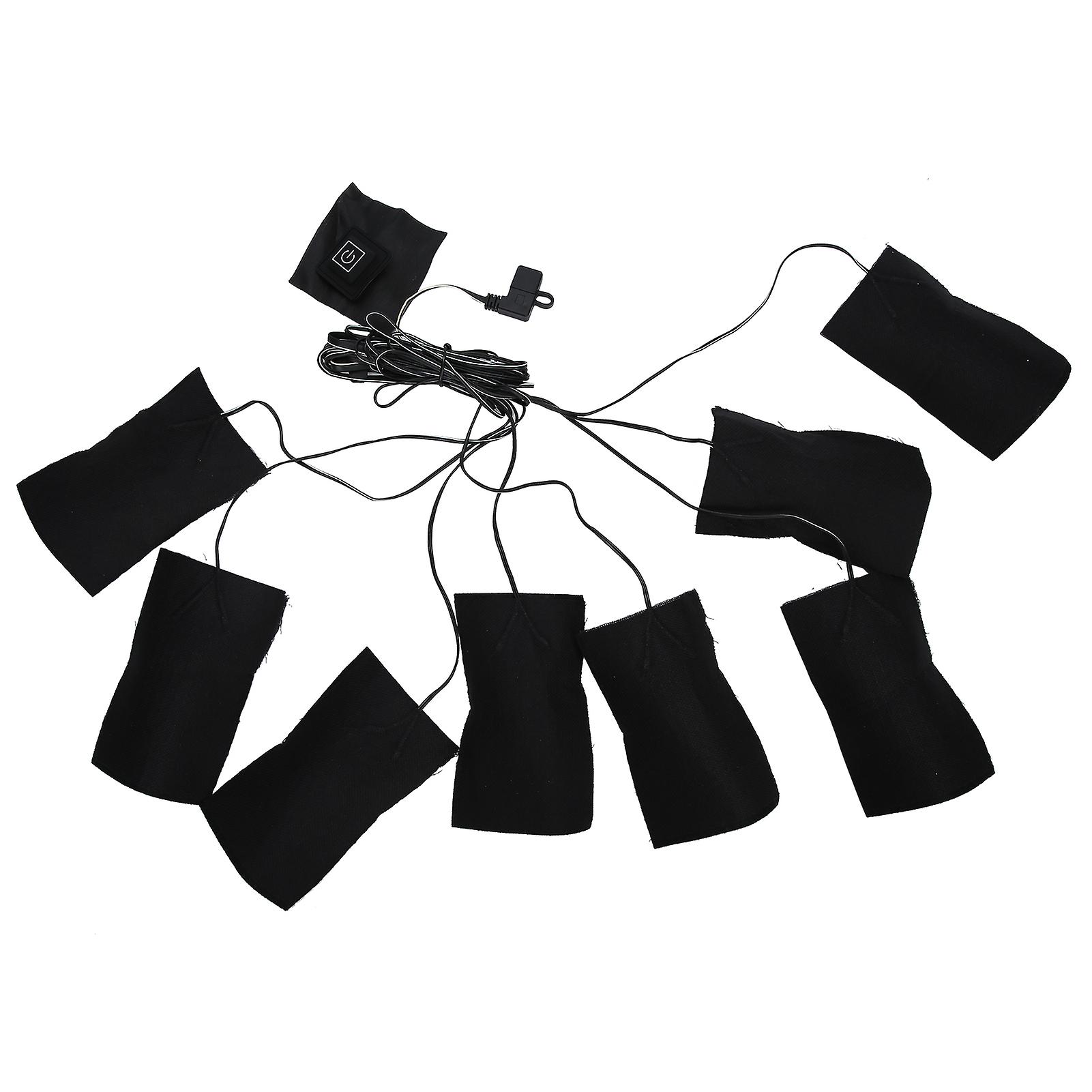 USB Electric Heating Pads Fabric 3 Speed Waterproof Heating Pads for Clothes Vest Jackets Heating Pads