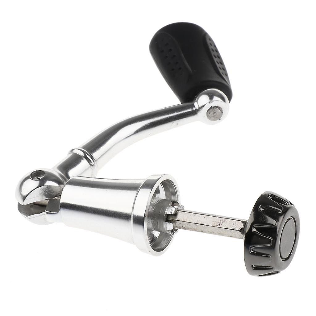 Fishing Reel Handle with Knob Folding Handle Rocker Arm S Silver