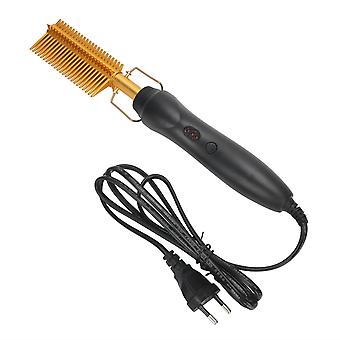 Pettine riscaldante elettrico WetDry Raddrizzamento Arricciatura Spazzola calda Strumento per lo styling dei capelli 110-240 V (spina UE)