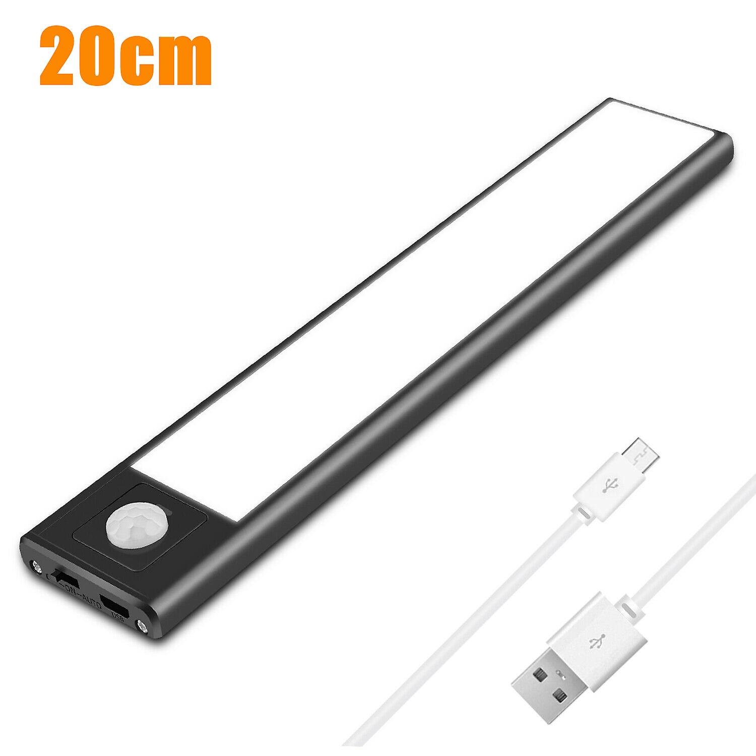 LED Motion Sensor Closet Light USB Rechargeable Wall Cabinet Kitchen Night Light