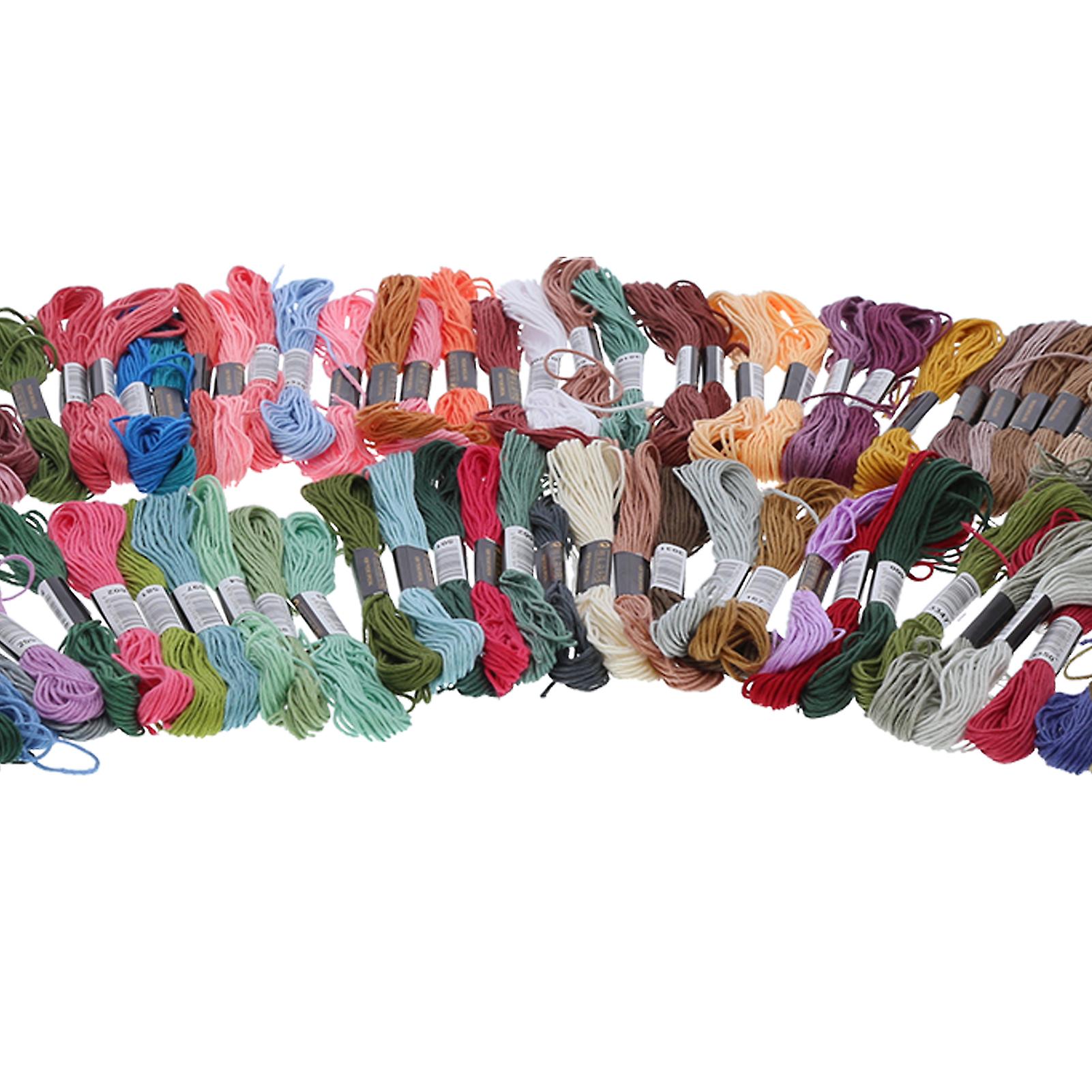 447Pcs Embroidery Thread CrossStitch Craft Floss Polyester Cotton Skeins MultiColor