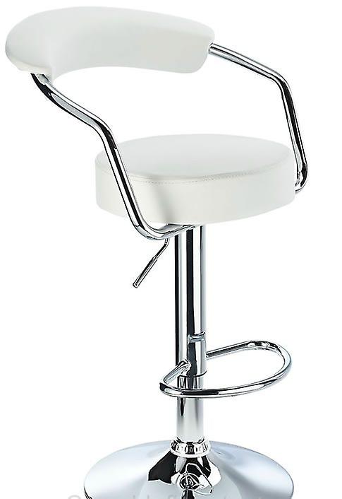Lazio Adjustable Bar Stool White