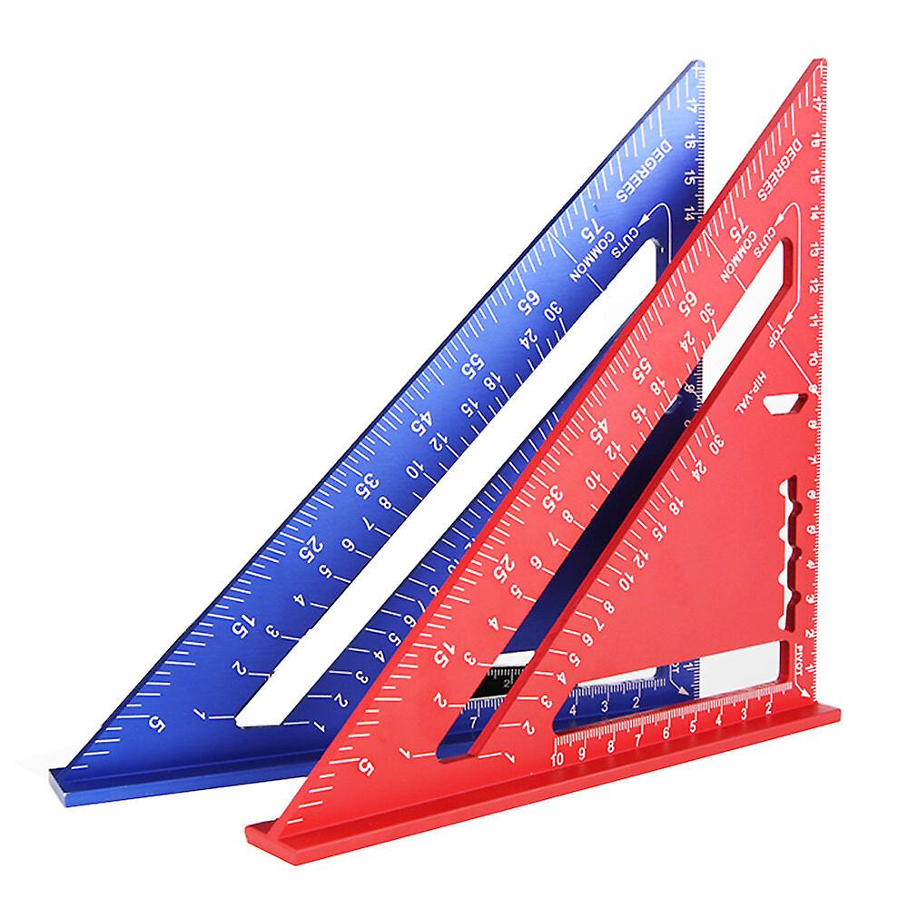 7-Inch Triangle Ruler Cast Aluminium Carpenter Square - Metric/inch Woodworking Measurement Tool
