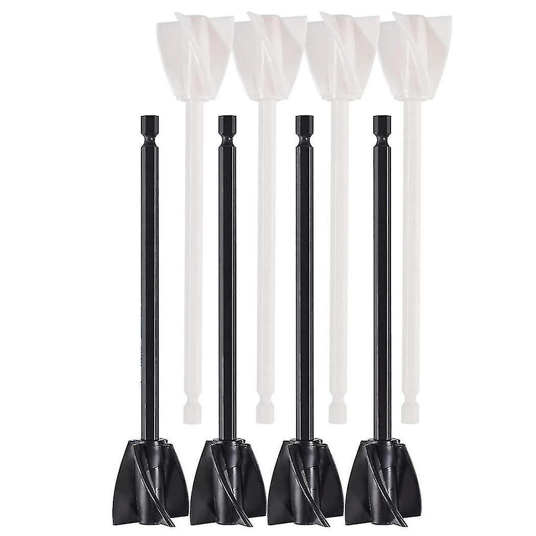 8PCS Paint Mixer Drill Attachment for Drill Attachment for Concrete Mixers Reusable, 1/4 Hex Shank