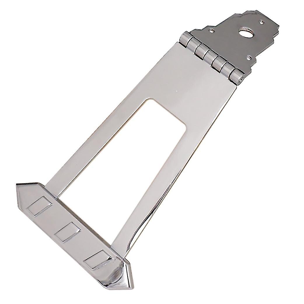 Guitar 6 String Jazz Vault Trapezoid Tailpiece Bridge for Hollow Semi Hollow Guitar Parts Silver