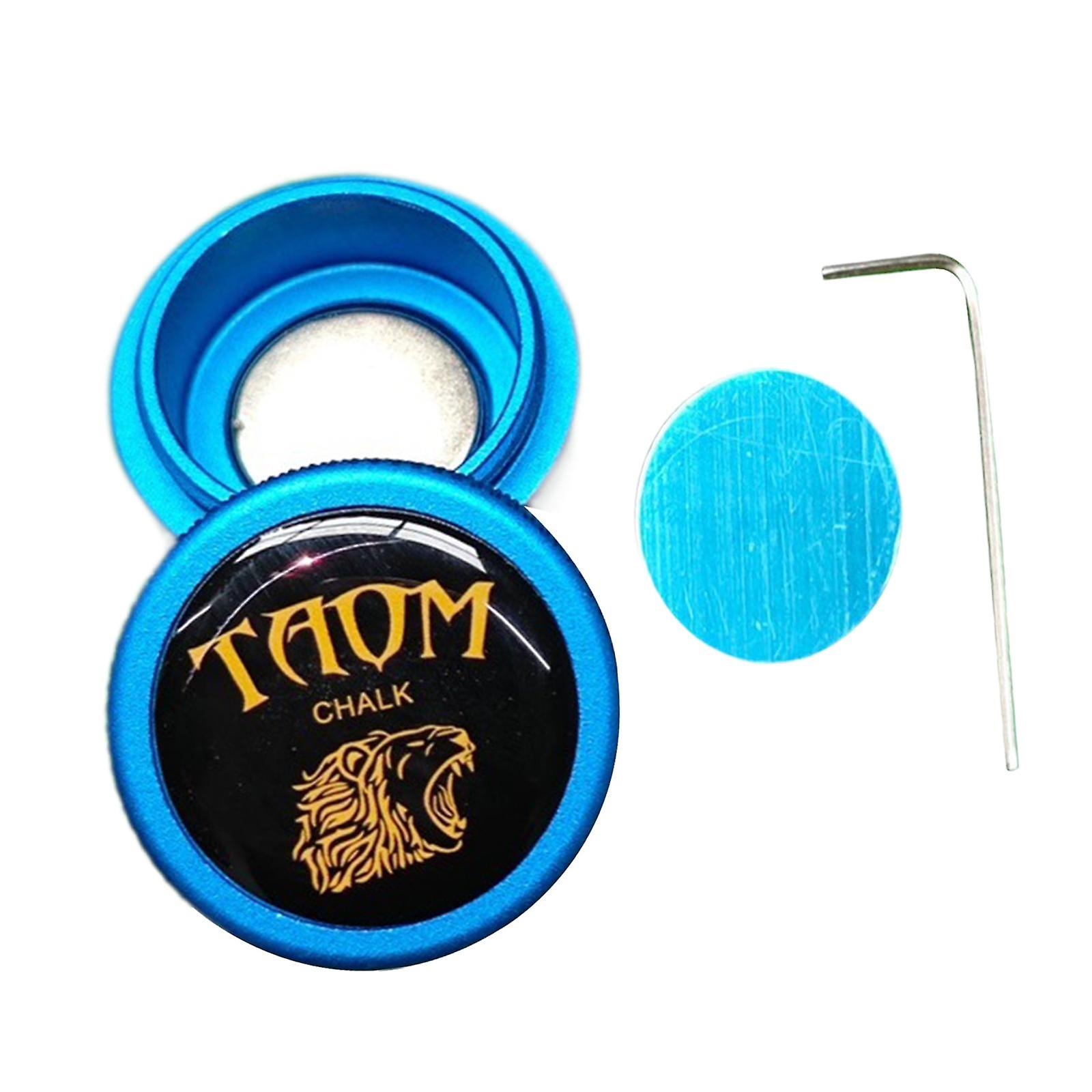 Porte-craie de billard, boîte de rangement pratique en métal, étui à craie, vert clair