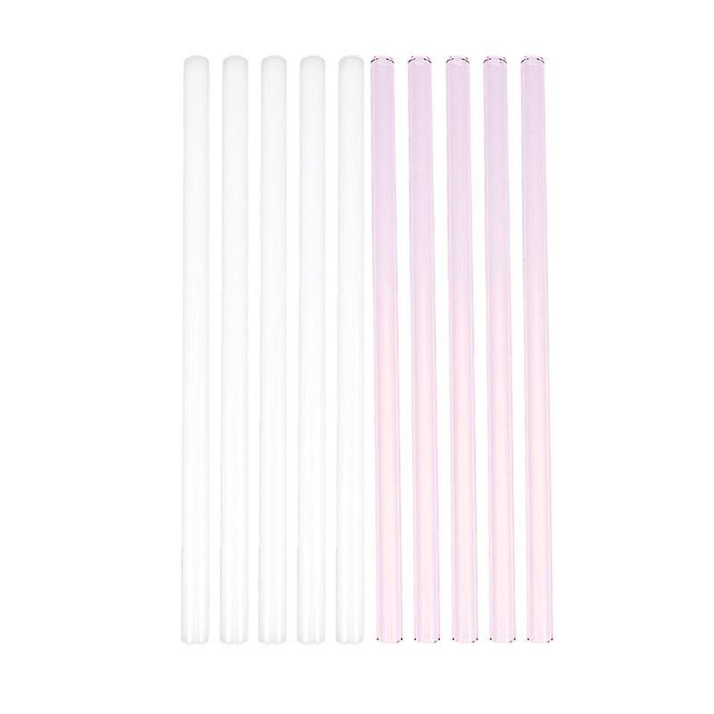 10pcs Transparente Strohhalme