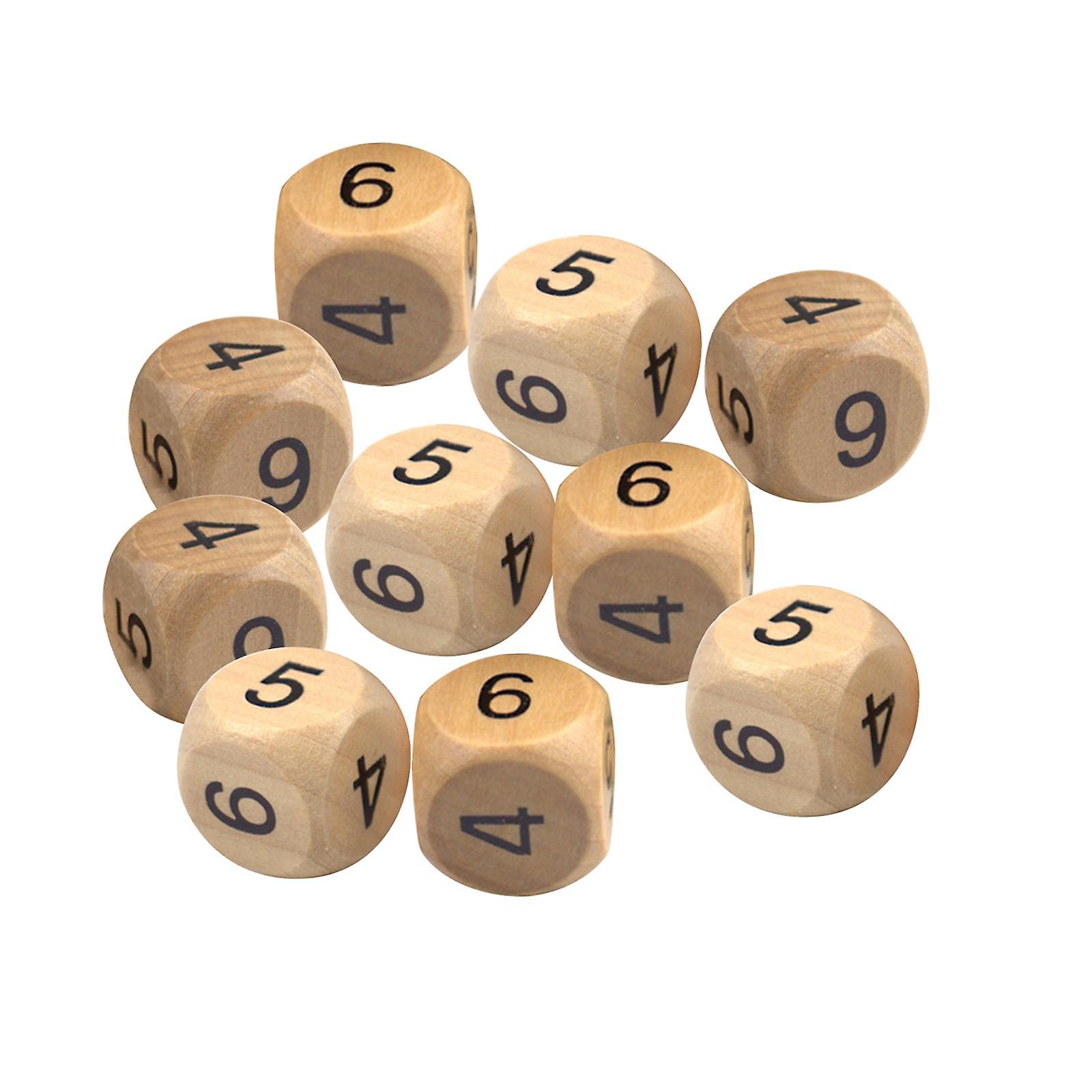 10Pcs Polyhedral Dice Collections Lightweight Family Game Portable Game Dice 2cm