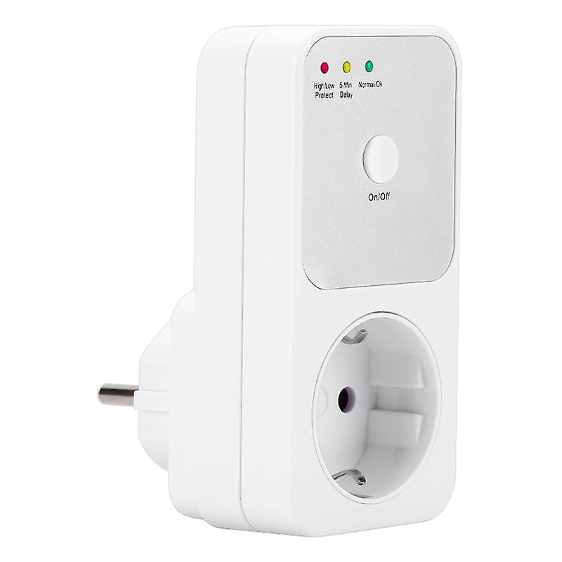 Protector Voltage Relay Electrical Sockets 220v Eu Plug Socket Stabilizer Automatic Surge Protection Safe Refrigerator