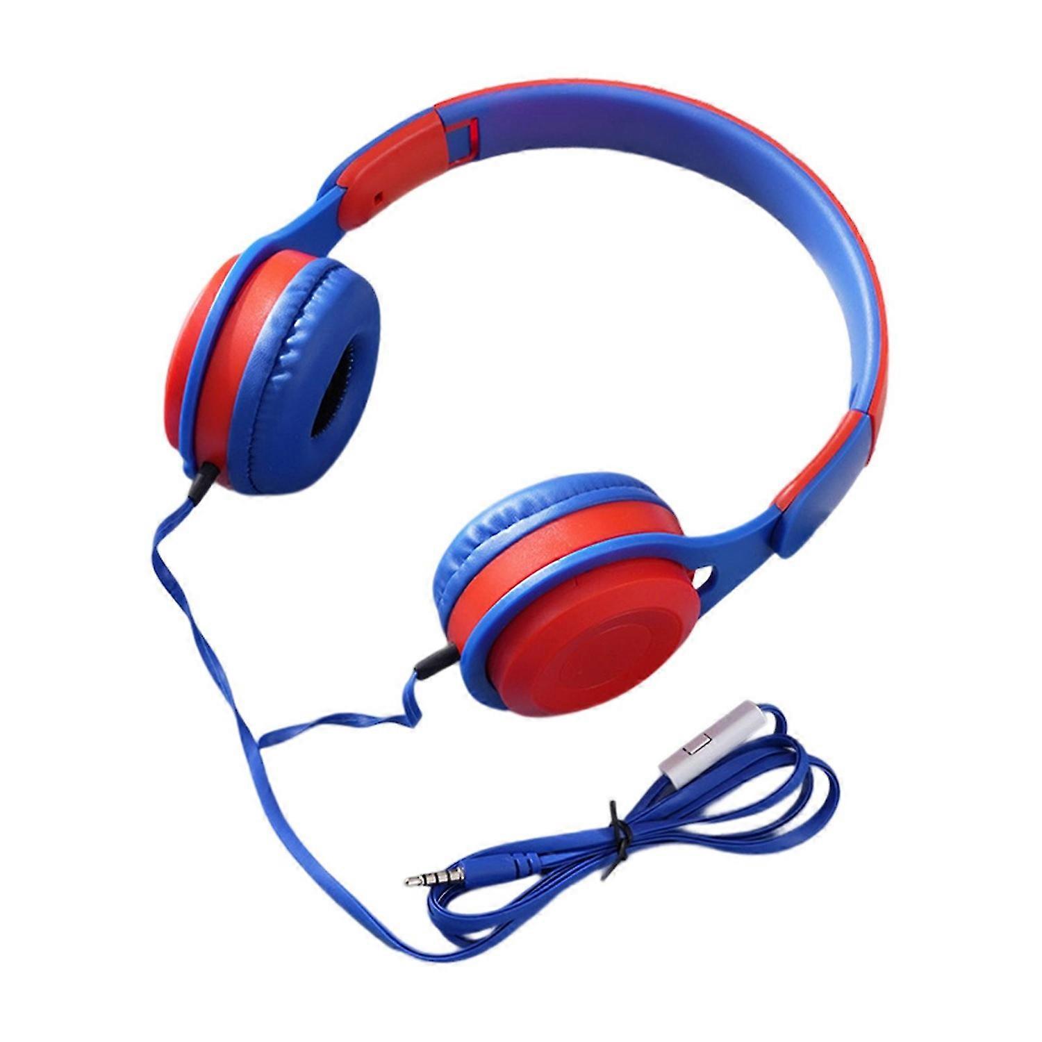 Children Wired Headphone Mega Bass HD-compatible Call High Performance Folding Student Headset with