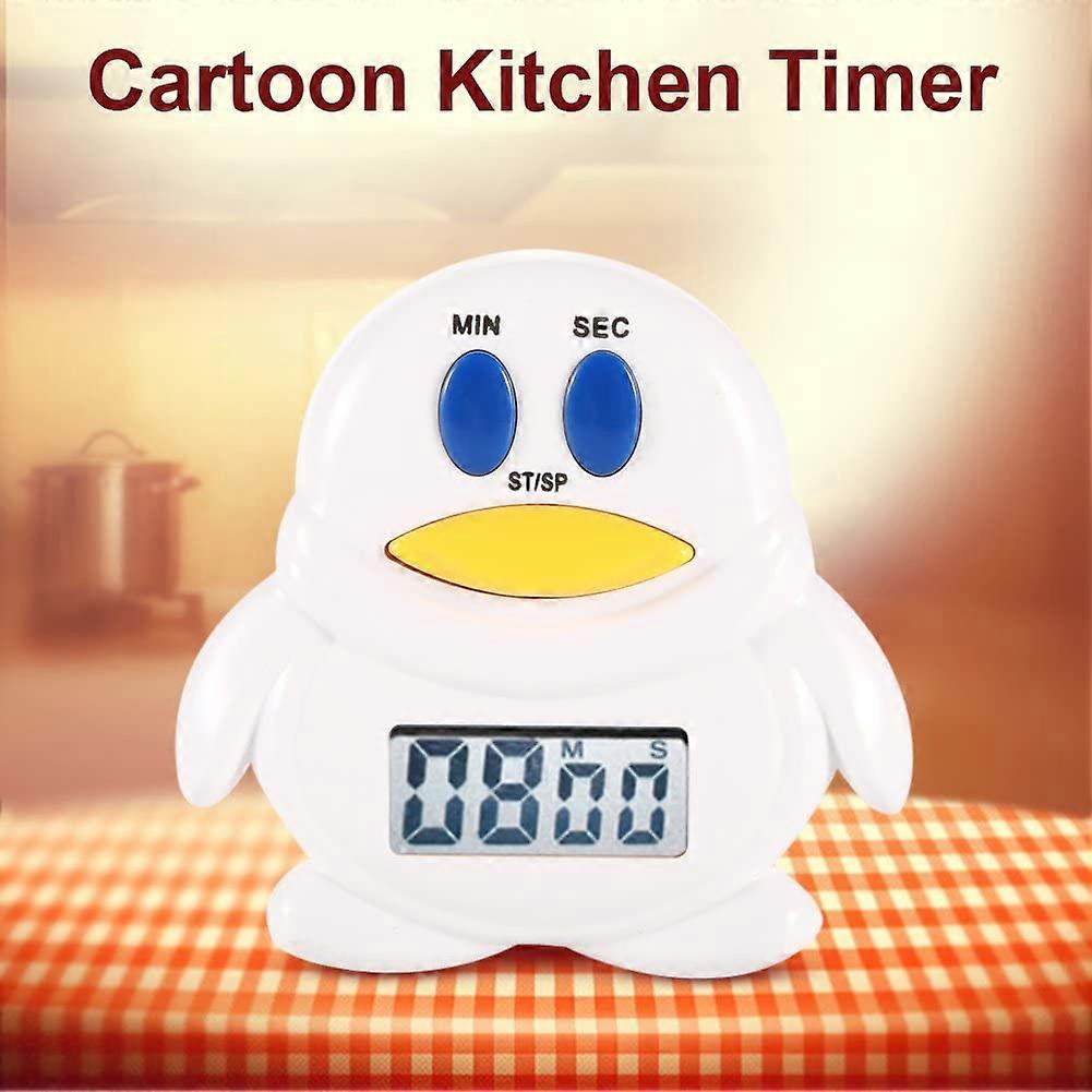 Funny Magnetic Kitchen Timer, Rooster Shape Magnetic Kitchen Timer (Penguin)