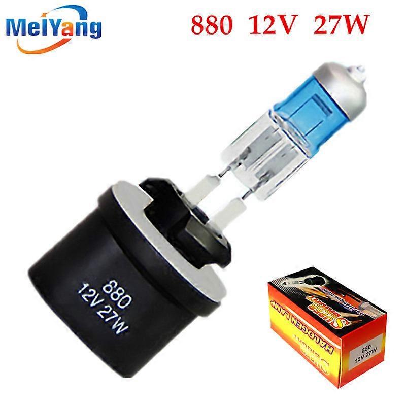 880 27W PGJ13 Super Bright White Fog Halogen Xenon light 12V 27W Car Headlight light parking Car Light Source 6000K