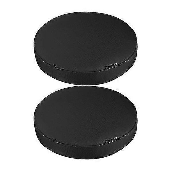 2pcs Black Stretch Stool Covers Round Shape Stool Covers Black Stool Covers