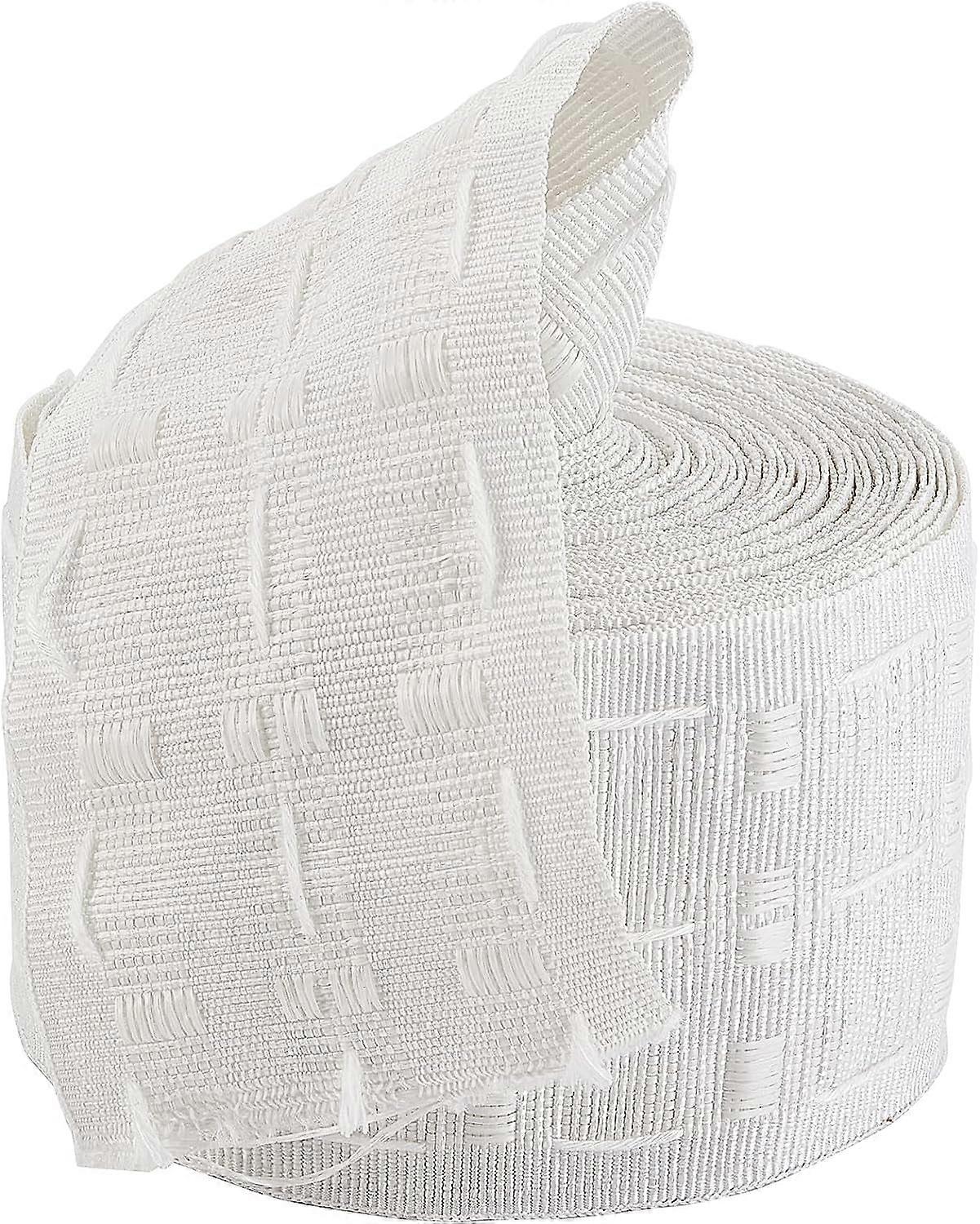 11Yard 3 Inch Wide Curtain Pleat Header Tape White Detachable 100% Polyester Curtain Heading Deep Pinch